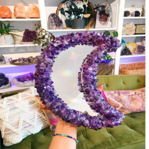 Amethyst Moon Wall Mirror For Handmade Kitchen Décor Furniture