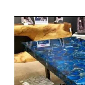 Blue Agate Living Room Table Top For Handmade and Home Décor Collection